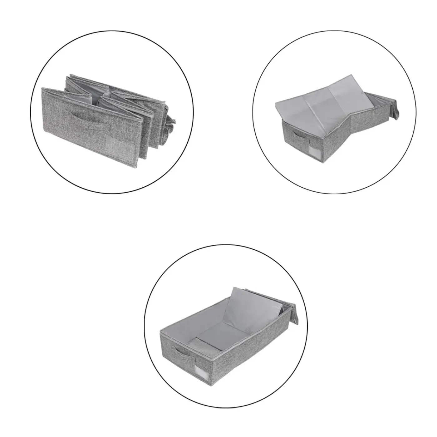 FLOKOO - Bed Organizer Met Verharde Bodem - 2 Stuks