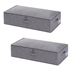 FLOKOO - Bed Organizer Met Verharde Bodem - 2 Stuks