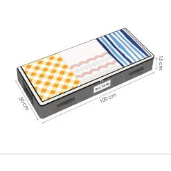 FLOKOO - Bed Organizer - Ruime Opbergzakken - Grijs - 3 Stuks - Onderbed Tas