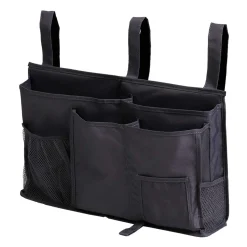FLOKOO - Bedside Opslag Zwart - Opbergzak Voor Naast Bed - Bedside Pocket