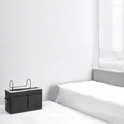 Flokoo - Bedside Pocket - Bed Opbergzak - Katoen - Zwart