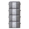 Flokoo - Hoogwaardige Opbergtas Voor Kleding - 4 Stuks - Grijs