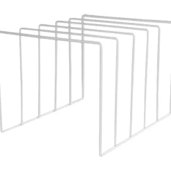 FLOKOO - Lp Opbergsysteem - Wit - Elpee Opbergrek - Platenrek Van Metaal