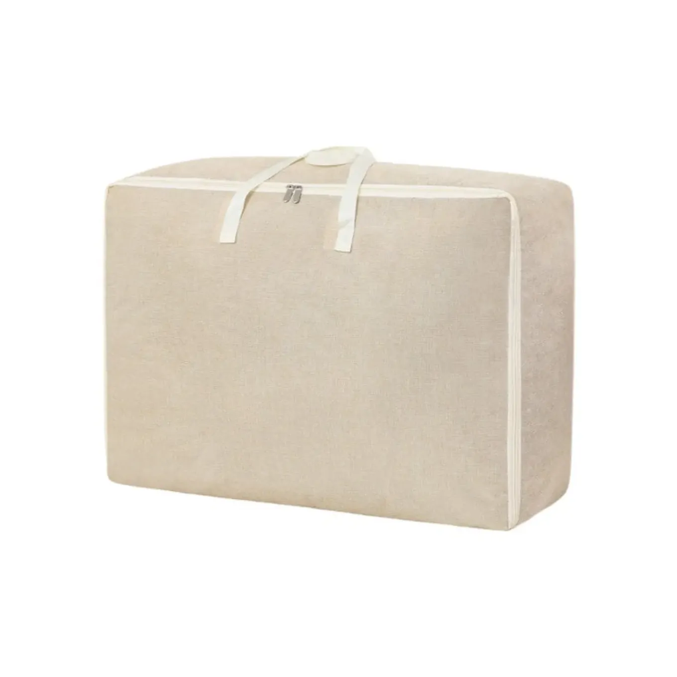 Flokoo - Opbergzak Xxl Dekbed - Beige - 70 X 50 X 30 Cm