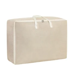 Flokoo - Opbergzak Xxl Dekbed - Beige - 70 X 50 X 30 Cm