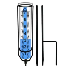 FLOKOO - Regenmeter - Regenmeter Op Voet - Neerslagmeter - Regenmeter Met Grondpen