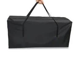 Flokoo - Tuinkussentas - Zwart - 173 X 76 X 51 Cm - Opbergtas Voor Tuinmeubelkussens