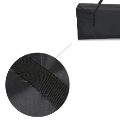 Flokoo - Tuinkussentas - Zwart - 173 X 76 X 51 Cm - Opbergtas Voor Tuinmeubelkussens