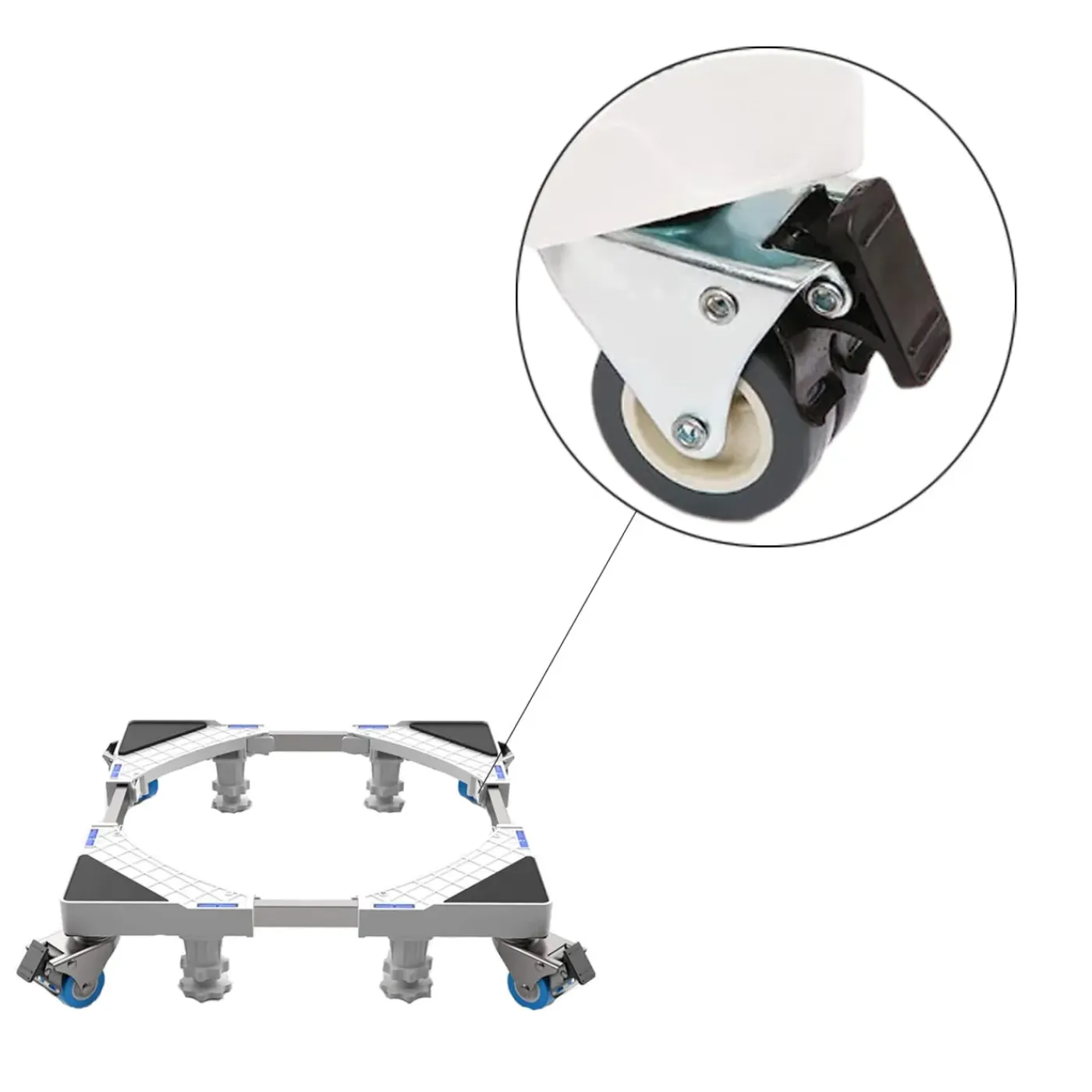 FLOKOO - Wasmachine Verhoger - Verstelbaar - Universeel - Transportroller
