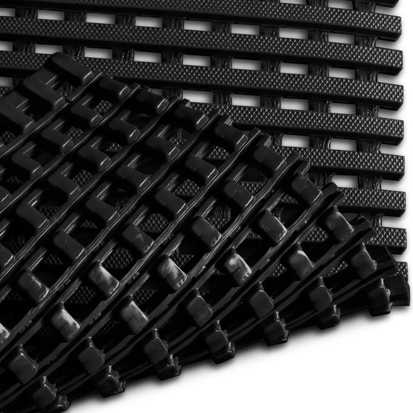 Floordirekt - Antislip Zwembadvloermat Adria, 12 Mm Dik, Zwart, 120 X 50 Cm