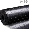 Floordirekt - Rubber Loper, Rubbermat, Circel, 3 Mm, Zwart, 120 X 150 Cm