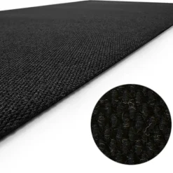 Floordirekt - Tapijt Op Rol Hong Kong, Zwart 120 X 300 Cm