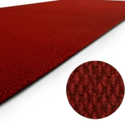 Floordirekt - Tapijt Op Rol Hong Kong, Rood 100 X 100 Cm