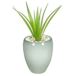 Floran Vaas - Misty Groen - Glanzend - Keramiek - 16 X 19 Cm