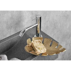 Differnz Fonteinset Cheops Natuursteen wasbak 40 x 23 x 11 CM
