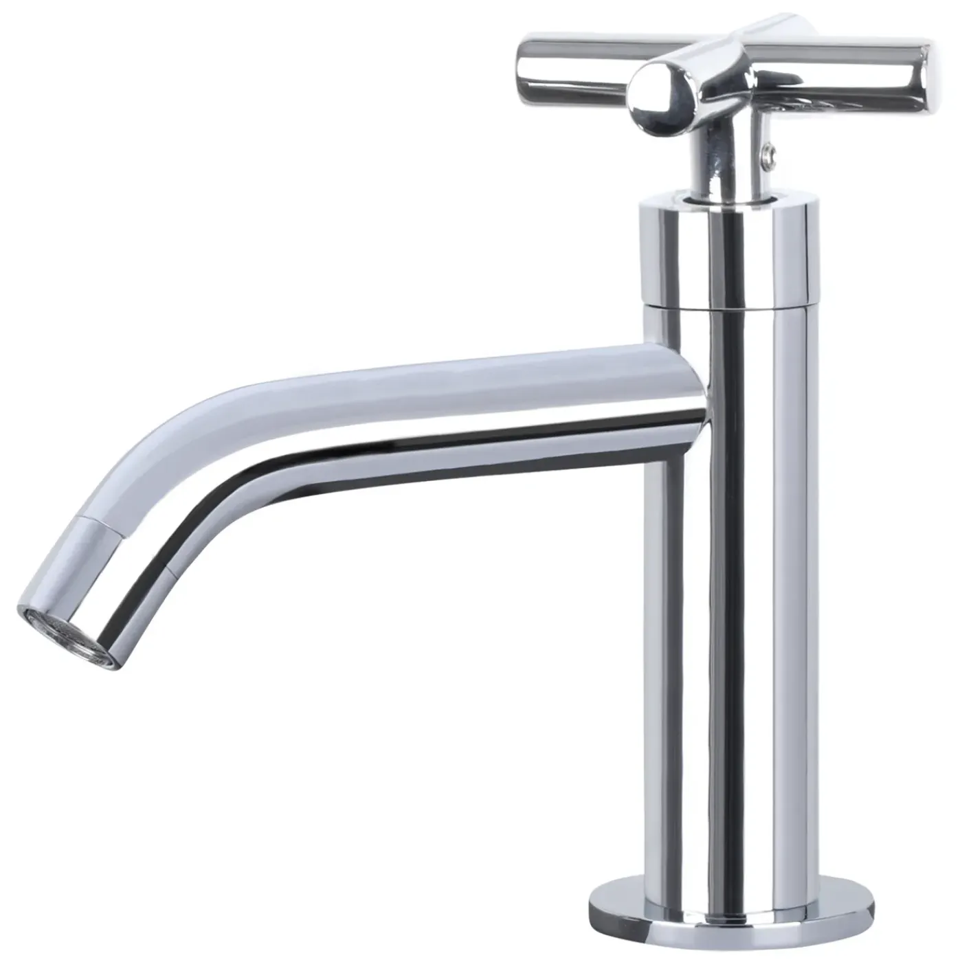 Differnz Fonteinset (Links) Apollo Keramiek wasbak wit 41 x 27 x 14 cm