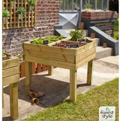 Cerland Forest-style moestuinbak geïmpregneerd naaldhout op poten 80x80x87cm