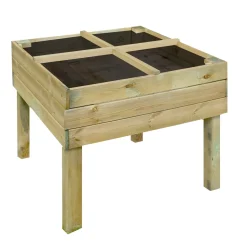 Cerland Forest-style moestuinbak geïmpregneerd naaldhout op poten 80x80x87cm