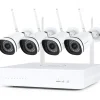 Foscam beveiligingscamera set FN8108W-B4-1T kit wit
