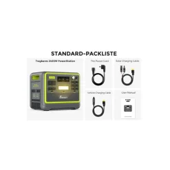 FOSSiBOT F2400 Draagbaar Powerstation - 2400W 2048Wh LiFePO4 Welektrische generator-5 jaar garantie