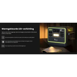 FOSSiBOT F2400 LFP Draagbaar Powerstation-2400W 2048Wh Generator - 5 garantie-APP+ SP200 Zonnepaneel