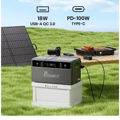 FOSSiBOT-FPB1200-1958Wh-Balkonzonnepanelen Systeem+3×FBP1200-B Accu 6500 Laadcycli, Plug&Play