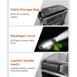 FOSSiBOT F3600PRO Draagbaar Powerstation-3600W 3840Wh LiFePO4 Generator-CampingRV/UPS-Fast charging