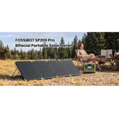 FOSSiBOT SP200 Draagbaar Zonnepaneel-200W- IP67-MC4-XT60connector-25%conversie-efficiëntie