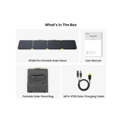 FOSSiBOT SP200PRO 200W Peak Draagbaar Zonnepaneel - 2 Jaar Garantie - Aluminium Frame