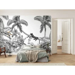 Overig Fotobehang Black Panther - Wit - 2,50m x 350cm