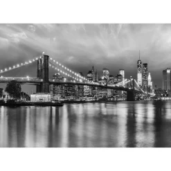 Overig Fotobehang Brooklyn Black And White - Grijs - 2,54m x 368cm