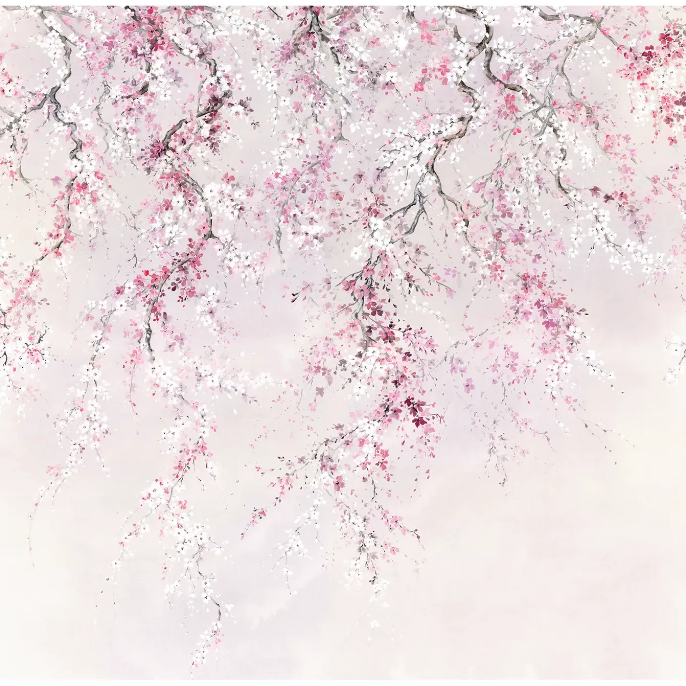 Fotobehang Kirschblüten - Roze - 2,80m x 300cm