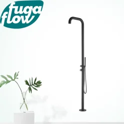 FugaFlow Eccelente Sobrado Badkamer Original Vrijstaande Buitendouche - Zwart - Rvs 316 - Handdouche