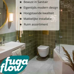 FugaFlow Efficiente Sobrado Thermostatische Bad-/douchekraan Zwart