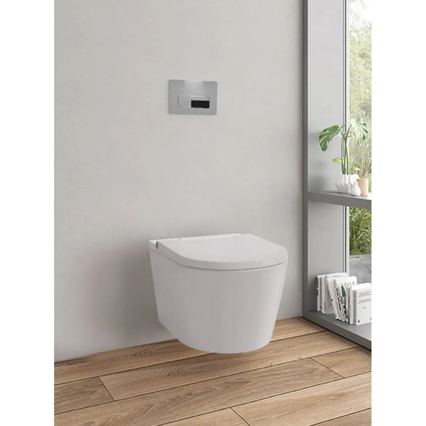 FugaFlow Pietra Douche Wc - Randloos - Fohn - Ladydouche - Glans Wit