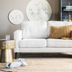 Furnilux Wanddecoratie - Abstract Clay 45x45 cm - Beige - Klein