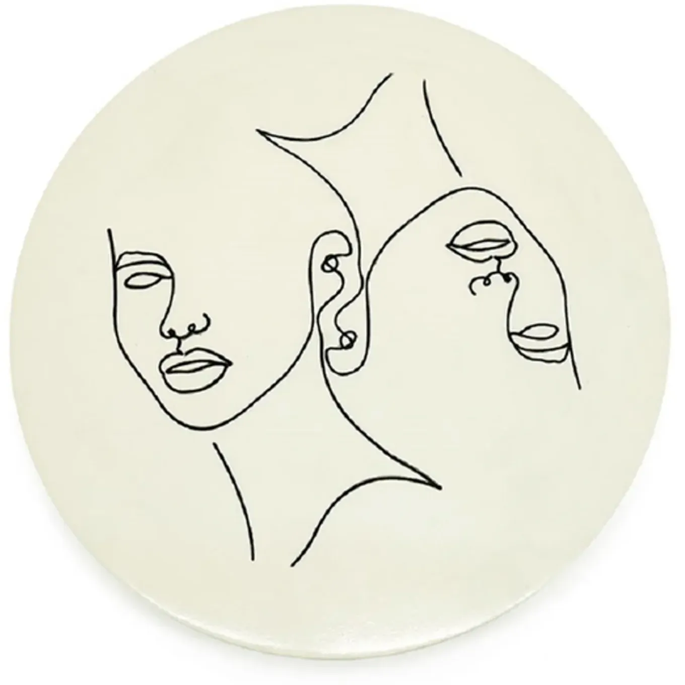 Furnilux Wanddecoratie - Abstract Clay 45x45 cm - Beige - Klein
