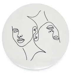Furnilux Wanddecoratie - Abstract Klein 45 x 45 cm - Clay Kleur