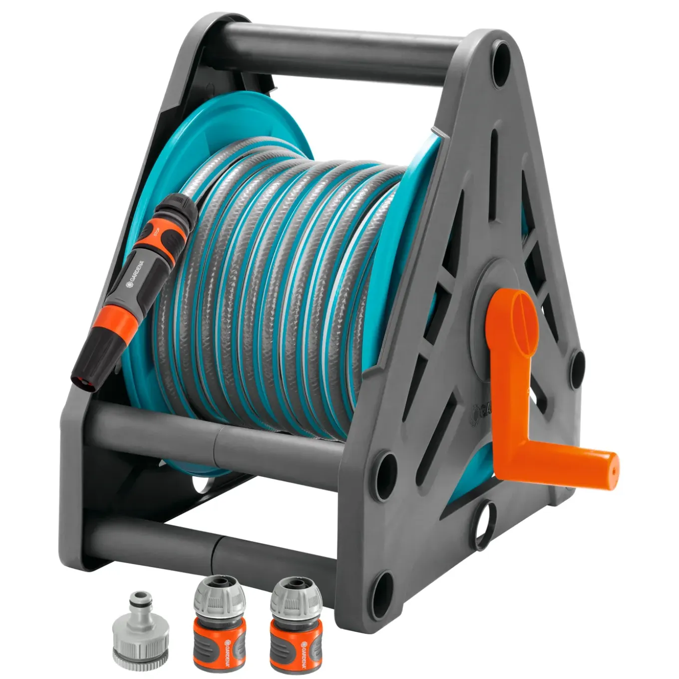 Gardena tuinslanghaspel Classic max. 30m + tuinslang 15m Ø13mm + accessoires