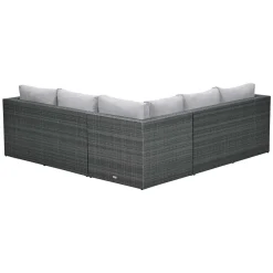 Garden Impressions Loungeset Lyon Donker Grijs 4-delig