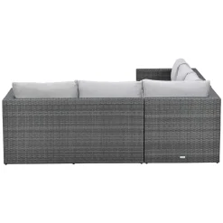 Garden Impressions Loungeset Lyon Donker Grijs 4-delig