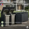 4gardenz Premium Kliko Ombouw 4 Bakken - Containerombouw - Antraciet