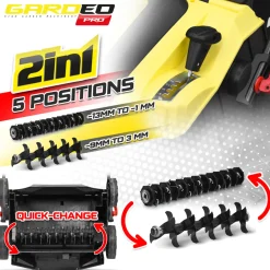 Gardeo Pro - Elektrische Verticuteermachine 1800w - 40cm