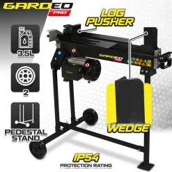 Gardeo Pro - Horizontale Houtkliever 2200 W - 6 Ton Op Poten.