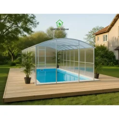Garten Dream - Zwembad Overkapping - Laguna - 3x4m - Verzinkt Staal - 4mm Polycarbonaat