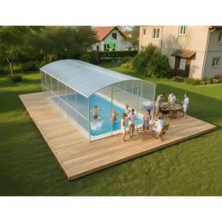 Garten Dream - Zwembad Overkapping - Laguna - 3x4m - Verzinkt Staal - 4mm Polycarbonaat