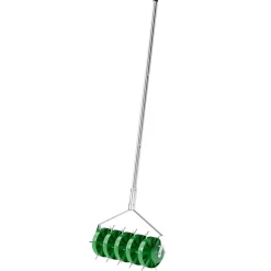 Overig Gazonbeluchter Verticuteerder 45cm Breed Met 30 Stalen Spikes -groen