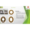 GD Menuiseries - Ovale Houten Schot In De Roos H65 X L50 Ribbentafel