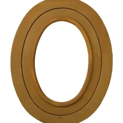 GD Menuiseries - Ovale Houten Schot In De Roos H65 X L50 Ribbentafel