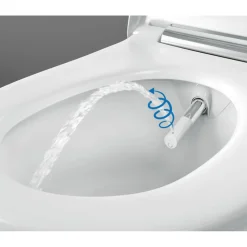 Geberit Aquaclean Sela Douche-wc – Oriëntatielicht & Ladydouche – Wit, Designafdekking Wit